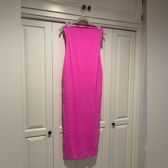 NWT Skims Fits Everybody Tube Maxi Dress Neon Orchid Size Large - Picture 11 of 13
